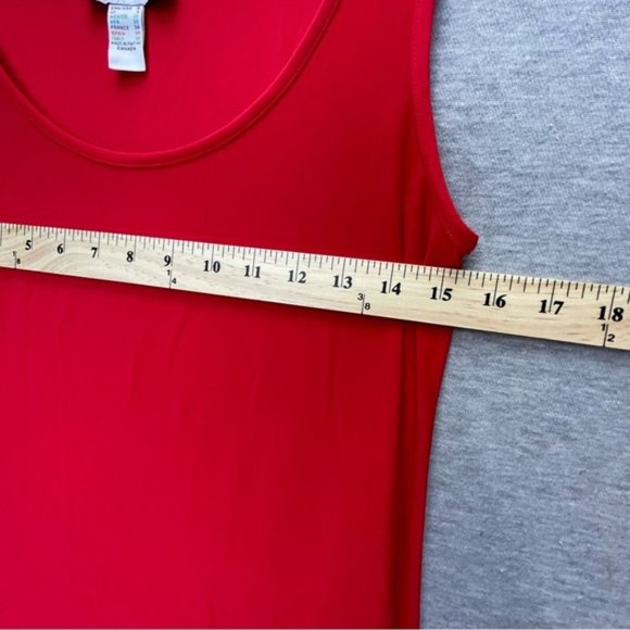 Joseph Ribkoff Red Polyester Tank Top Size 4 - Picture 7 of 9